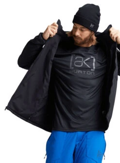 Polaire Burton [ak] Helium Hooded Stretch Insulated Jacket True Black -Ski Promotion Boutique Ak Helium Hooded Insulator True Black Burton Snowboards 2 1