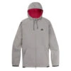 Sweat Homme Burton Crown Weatherproof Bonded Full-Zip Iron Gray