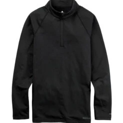 First Layer Homme Burton Heavyweight X 1/4 Zip True Black