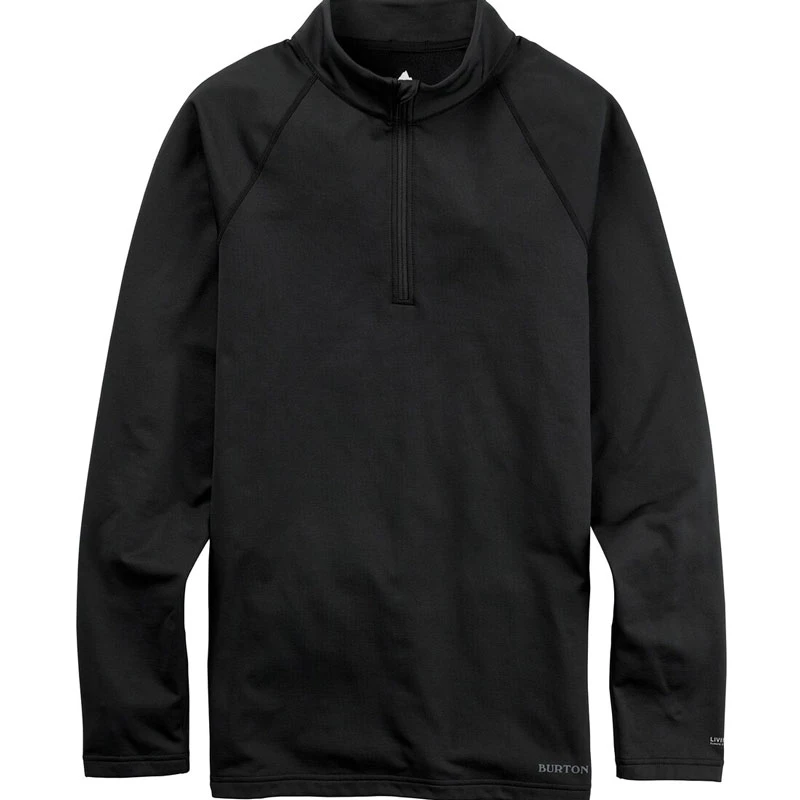 First Layer Homme Burton Heavyweight X 1/4 Zip True Black 3 First Layer Homme Burton Heavyweight X 1/4 Zip True Black