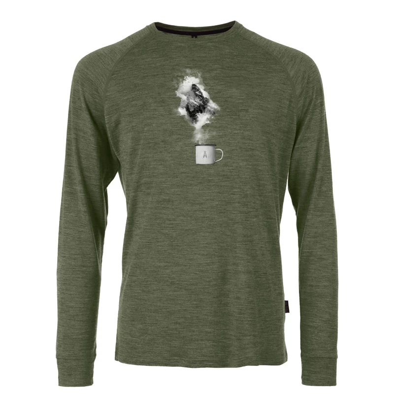 T-Shirt Pally’Hi Holy Smoke Ls Tee Heather Moss 3 T-Shirt Pally’Hi Holy Smoke Ls Tee Heather Moss