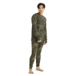 First Layer Homme Burton Men Midweight Crew Worn Camo