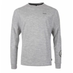 T-Shirt Merino Homme Pally’Hi Hitch Hiker Ls Tee Heather Grey